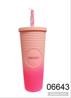 Imagen de VASO TRENDY CON TEXTURA 720ML 1.26 